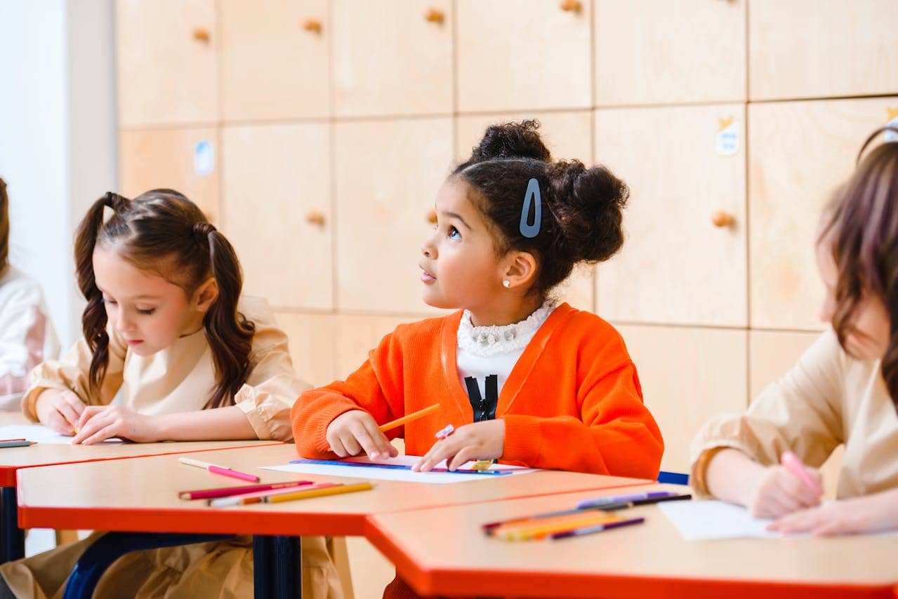 children learning